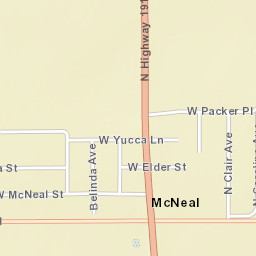 McNeal Arizona Street Map