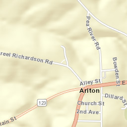 Ariton Alabama Street Map