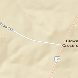 Clowers Crossroads Alabama Street Map