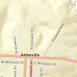 Abbeville Alabama Street Map