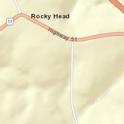 Rocky Head Alabama Street Map