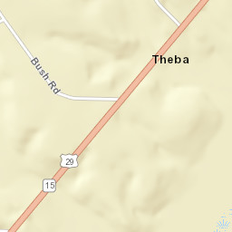 Theba Alabama Street Map