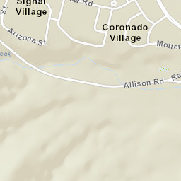 Coronado Village Arizona Street Map