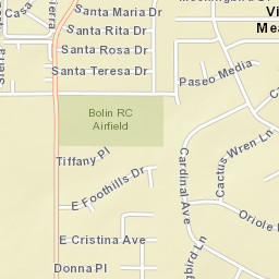Village Meadows Arizona Street Map