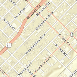 Waco, Texas Street Map