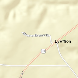 Lyeffion Alabama Street Map