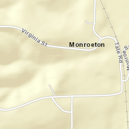 Monroeton Alabama Street Map
