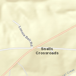 Snells Crossroads Alabama Street Map