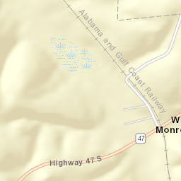 West Monroeville Alabama Street Map