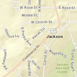 Jackson Alabama Street Map