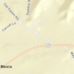 Mexia Alabama Street Map