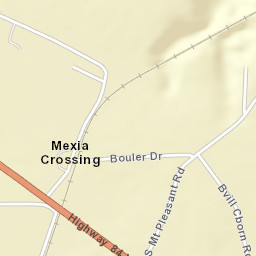 Mexia Crossing Alabama Street Map