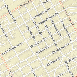 2601-2699 Forest Park Avenue, San Angelo Street Map