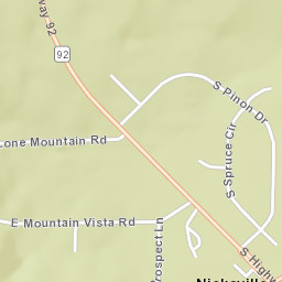 Nicksville Arizona Street Map