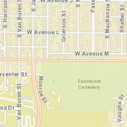 1501-1599 South Monroe Street, San Angelo Street Map