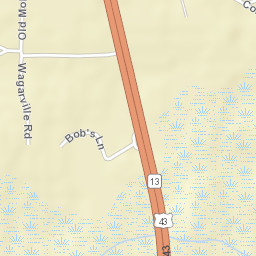 Wagarville Alabama Street Map