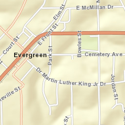 Rural Street, Evergreen, AL 36401, USA Street Map
