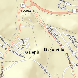 Bakerville Arizona Street Map