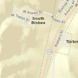 Briggs Arizona Street Map