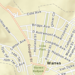 Warren Arizona Street Map