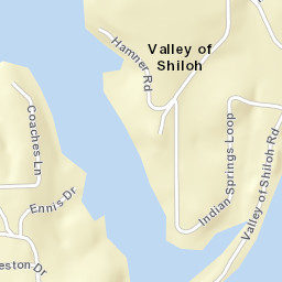 Valley of Shiloh Alabama Street Map