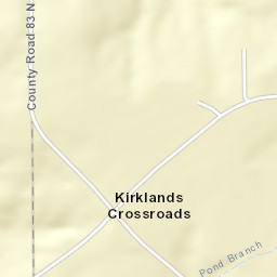 Kirklands Crossroads Alabama Street Map