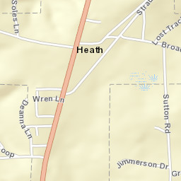 Heath Alabama Street Map