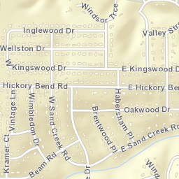 Valley Hills Alabama Street Map