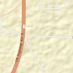 Walden Pond Estates Alabama Street Map