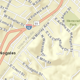 Nogales Arizona Street Map