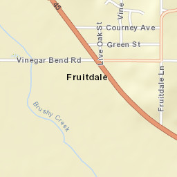 Fruitdale Alabama Street Map