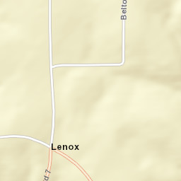 Lenox Alabama Street Map