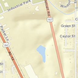 Oak Ridge Alabama Street Map