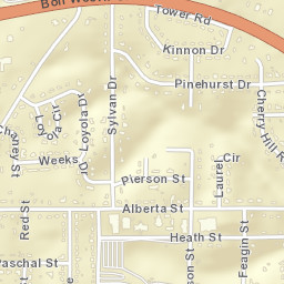 North Heights Alabama Street Map