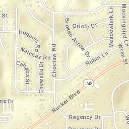 Indian Lakes Alabama Street Map