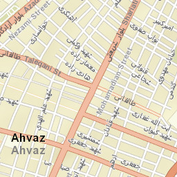 Ahvaz Street Map