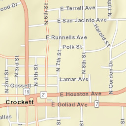 101-147 S 4th St, Crockett, TX 75835, USA Street Map