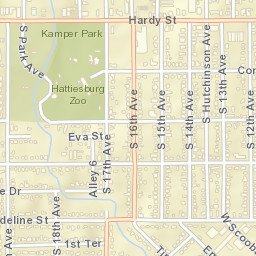 Park Ave Hattiesburg MS 39401 Street Map