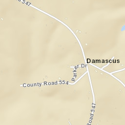Damascus Alabama Street Map