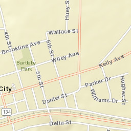 Midland City Alabama Street Map