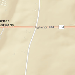 Turner Crossroads Alabama Street Map