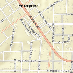 100-110 College Street, Enterprise, AL Street Map