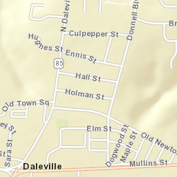 Daleville Alabama Street Map