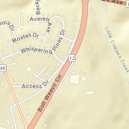 Pinedale Estates Alabama Street Map