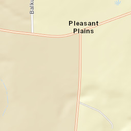 Pleasant Plains Alabama Street Map