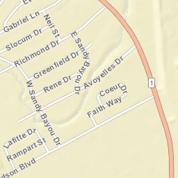 5201-5301 Baronne Street, Alexandria, LA Street Map