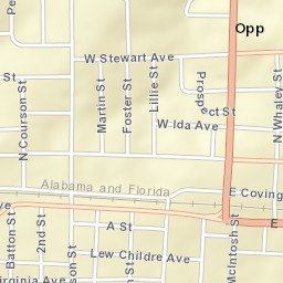 Opp Alabama Street Map