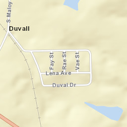 Duvall Alabama Street Map
