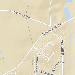 Peach Tree Hills Alabama Street Map
