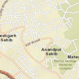Anandpur Sahib Street Map